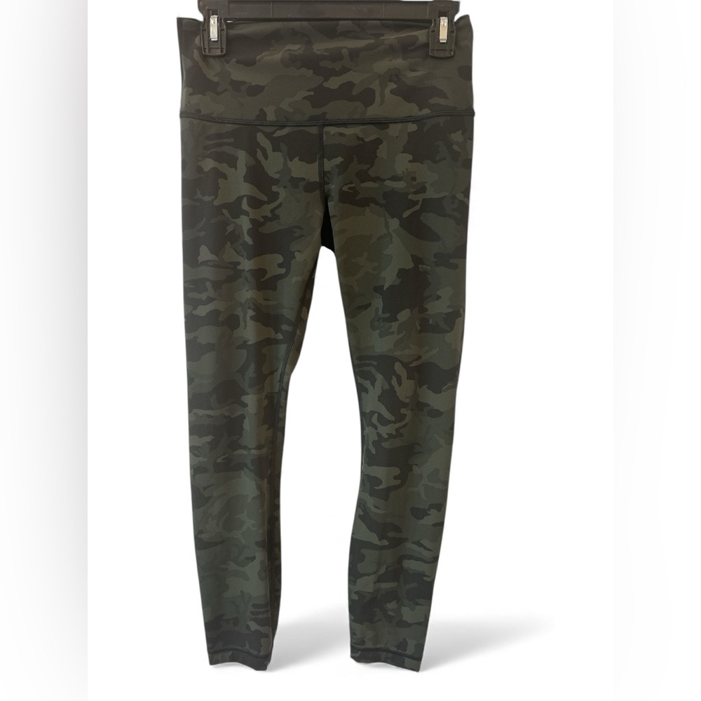 lululemon athletica Womens Green Camo Leggings